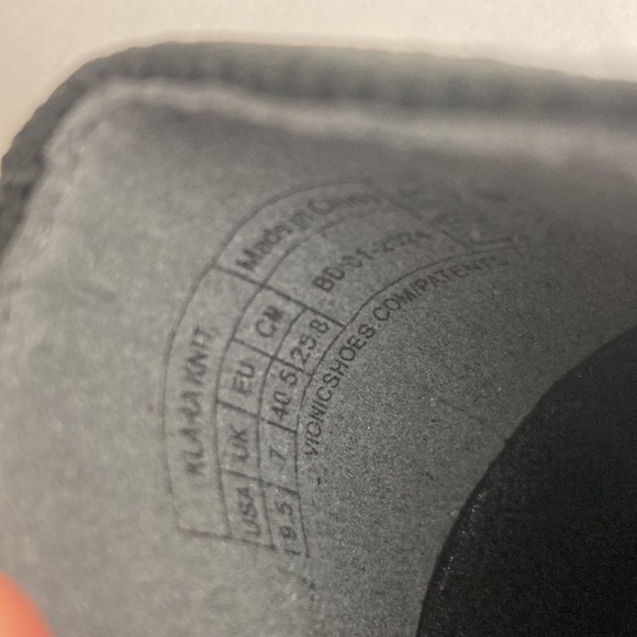 Vionic Klara Knit Ballet Flat Women's US 9.5 Black Square Toe Bow Slip-On Work - Picture 12 of 16